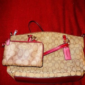 Coach wristlet & purse set